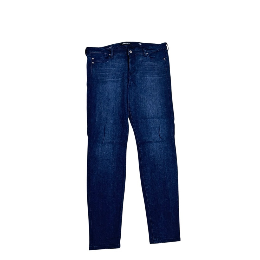 Liverpool dark wash Navy Denim skinny jeans size 16